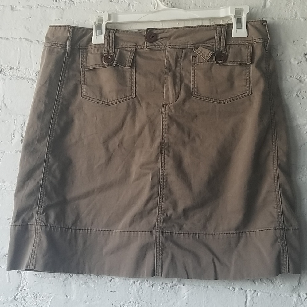 EUC Anthropologie light brown skirt